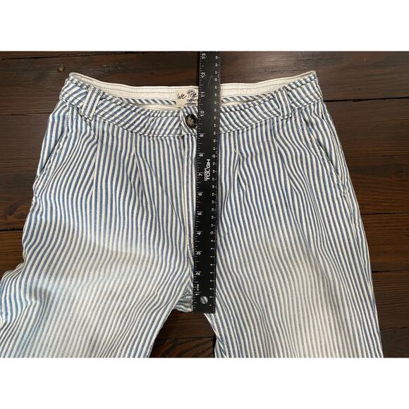 Free People We The Free Pants Size 24 Daydreamer Cotton Railroad Striped Casual - Picture 11 of 13